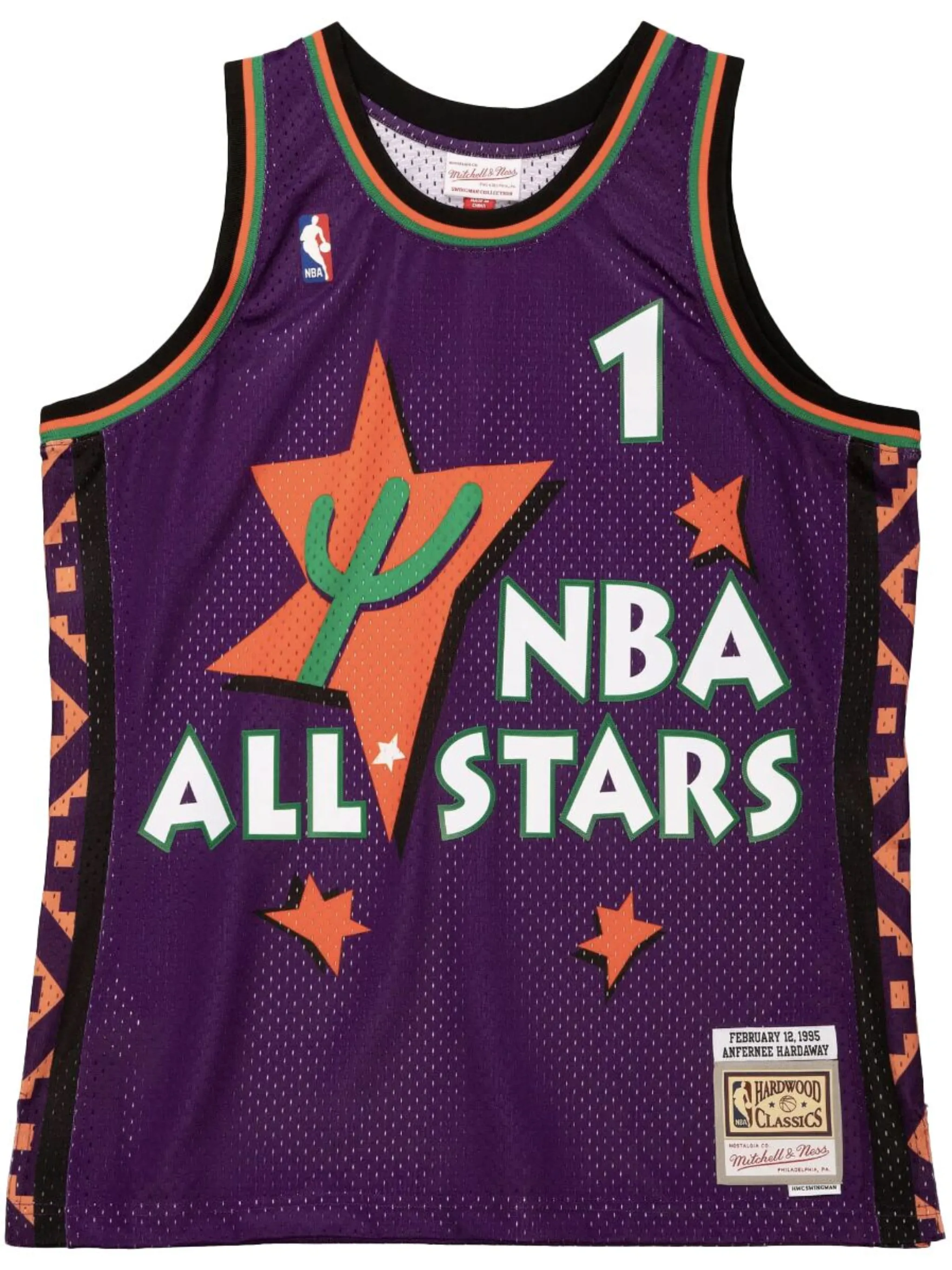 

Топ NBA All Star East Penny Hardaway 1995-96 Swingman Mitchell & Ness, фиолетовый