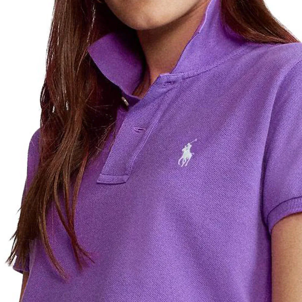 Поло из пике, винтажное, предварительно носившееся Polo Ralph Lauren, Purple — фото 4