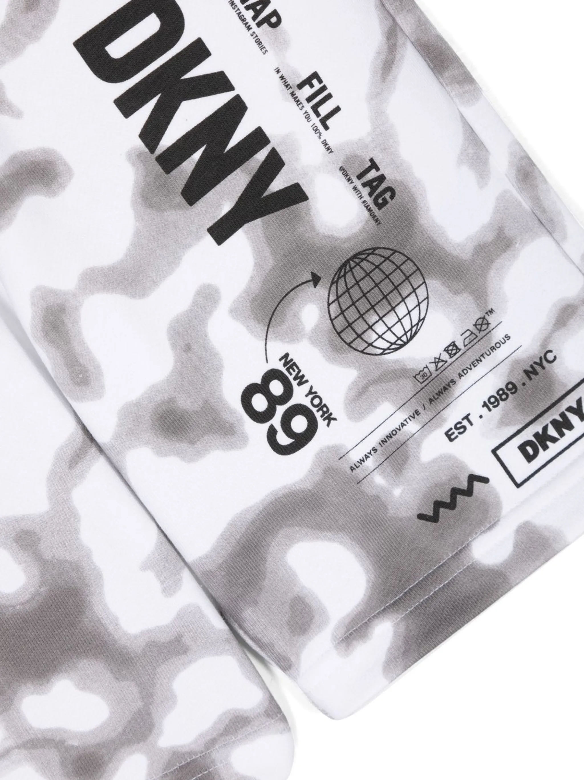 Шорты-бермуды с логотипом Dkny Kids, белый — фото 3