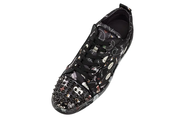 Кроссовки кожаные Christian Louboutin Louis Junior 1.0 Black — фото 4