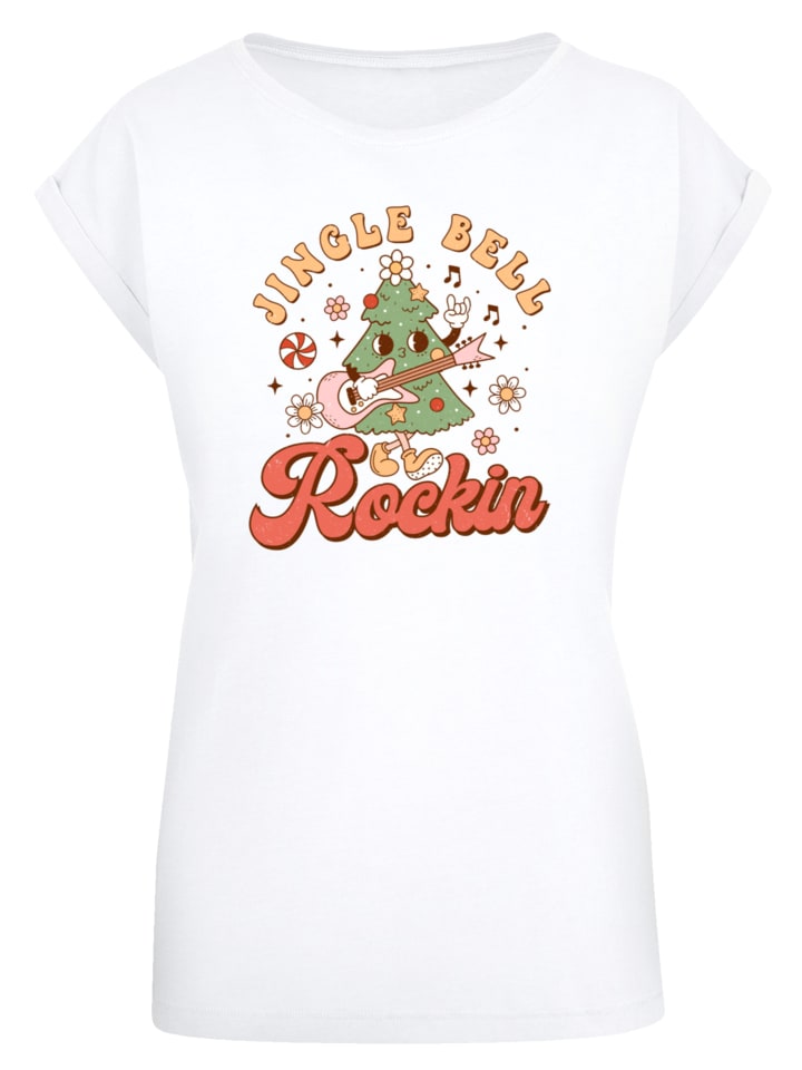 

Футболка F4NT4STIC T-Shirt Jingle Bell Rockin Weihnachten, белый