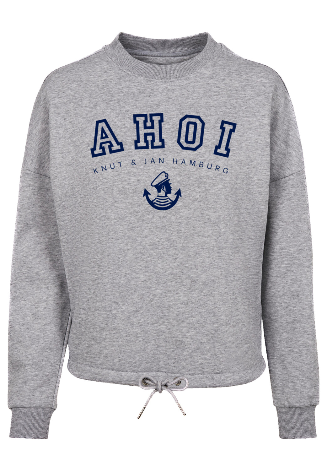 

Толстовка F4NT4STIC Oversize Ahoi Knut & Jan Hamburg, цвет grau meliert