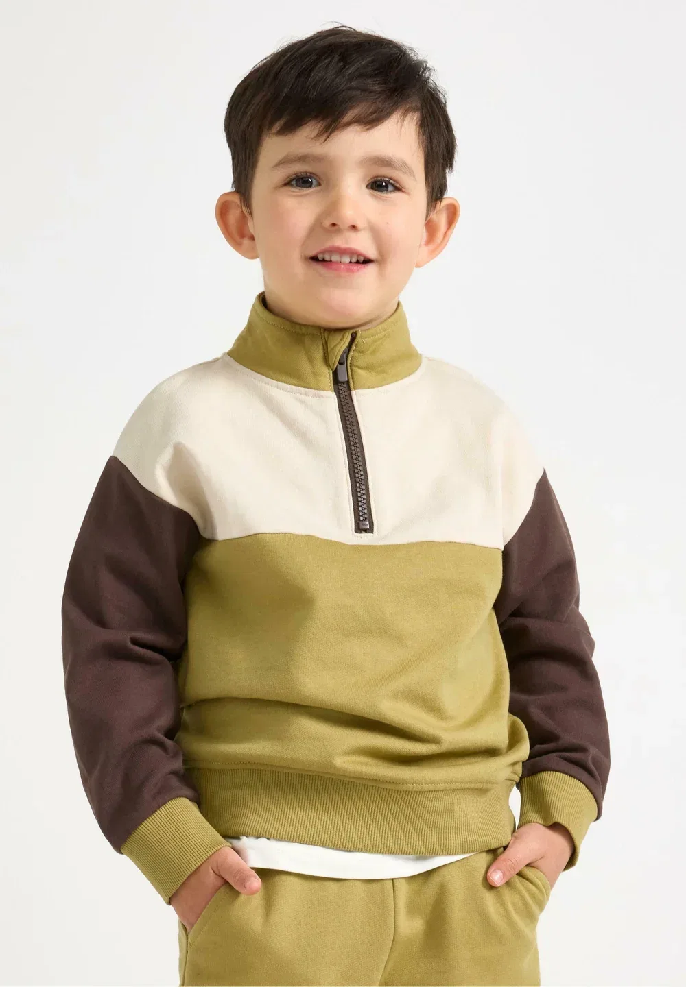 Толстовка Lindex, Khaki — фото 2