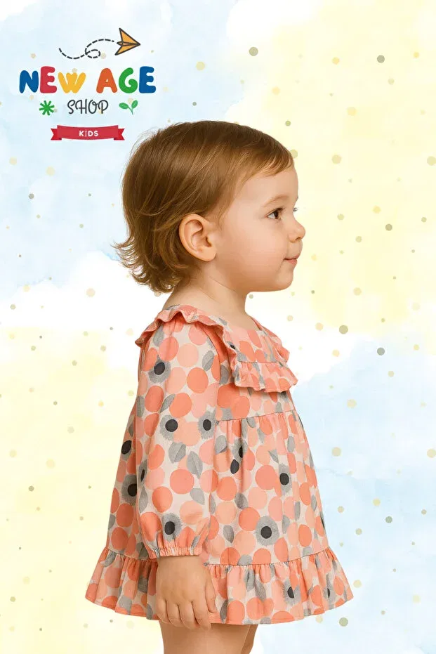 Детское платье для девочек шифоновое New Age Shop, Pink — фото 3