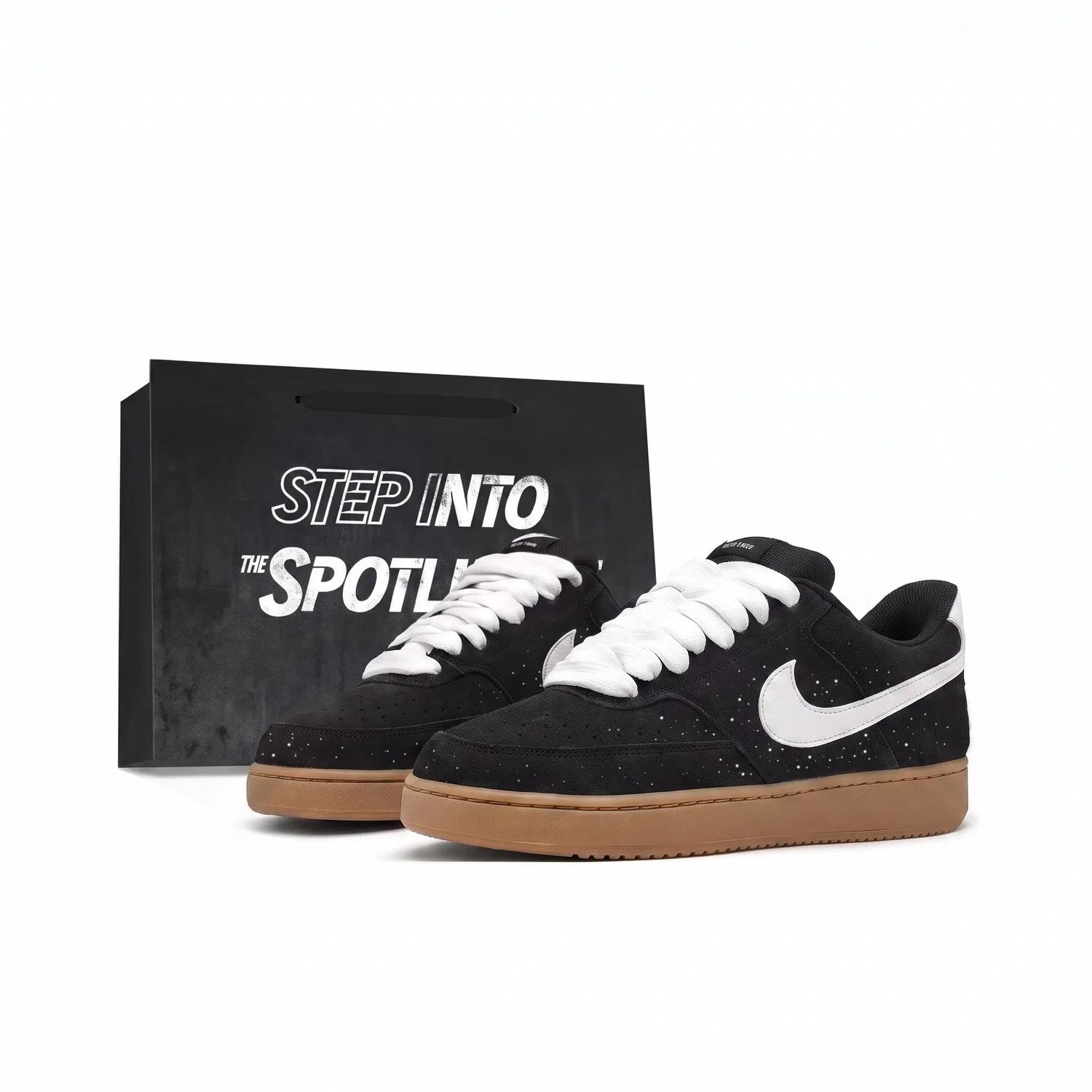 Детские кроссовки для скейтбординга с принтом Starry Sky, Nike, Black