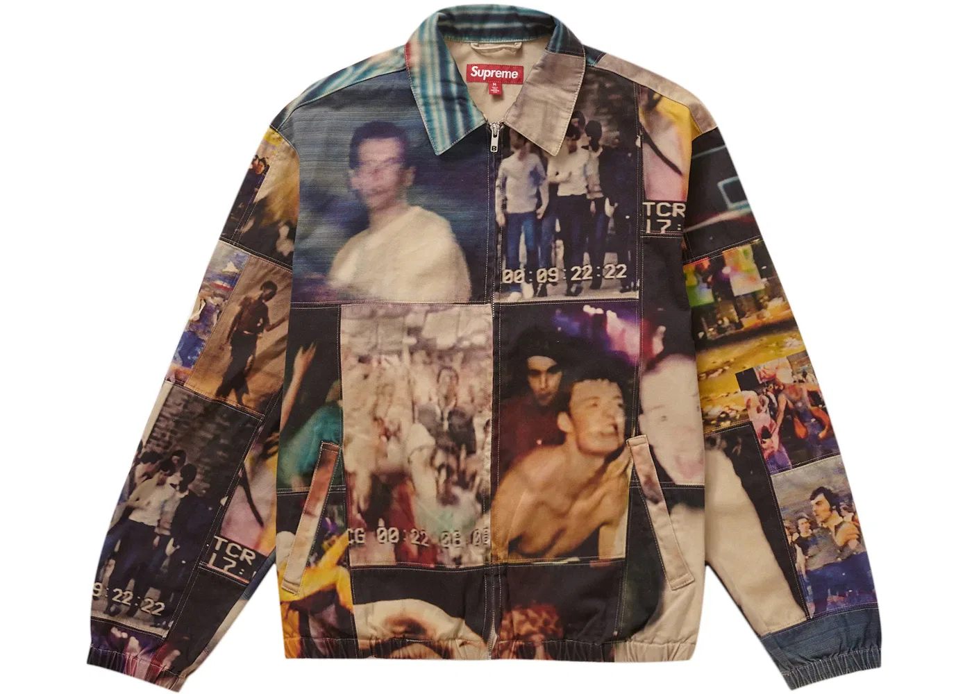 Мужская куртка-рубашка из пэчворка Supreme Mark Leckey Hardcore Patchwork Harrington Jacket, Multicolor