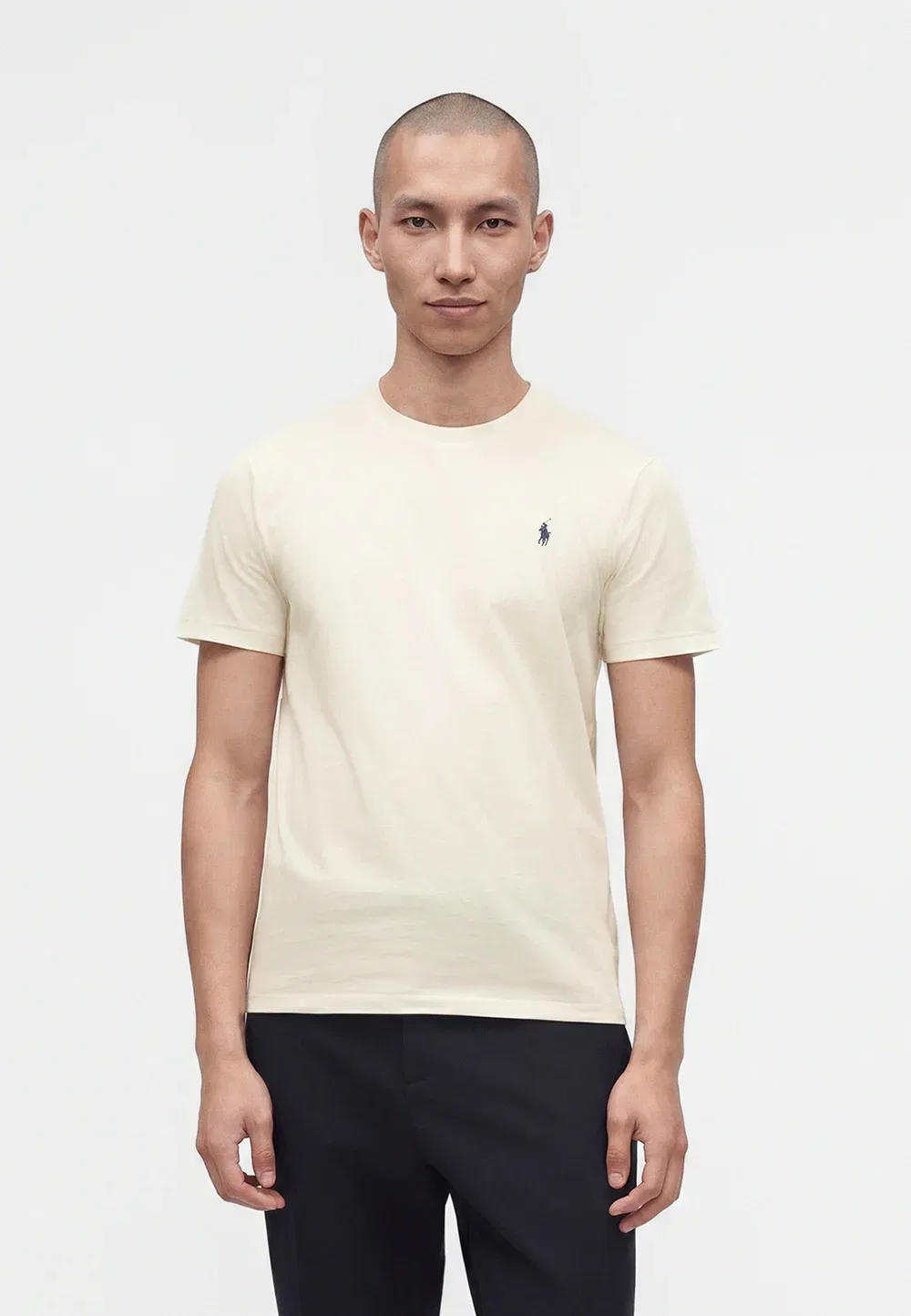 Футболка с коротким рукавом - базовая модель Polo Ralph Lauren, Pale Cream