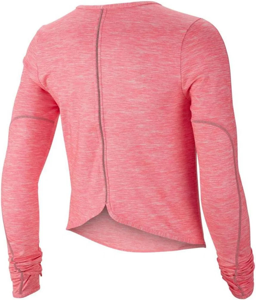 Женская облегающая футболка с длинным рукавом Nike, Pink — фото 2