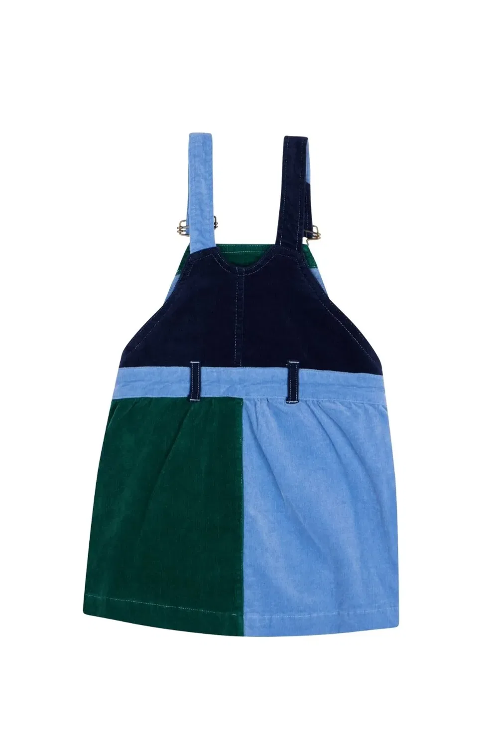 Детское платье из вельвета с пэчворком Blackthorn, Dotty Dungarees, Multi — фото 2