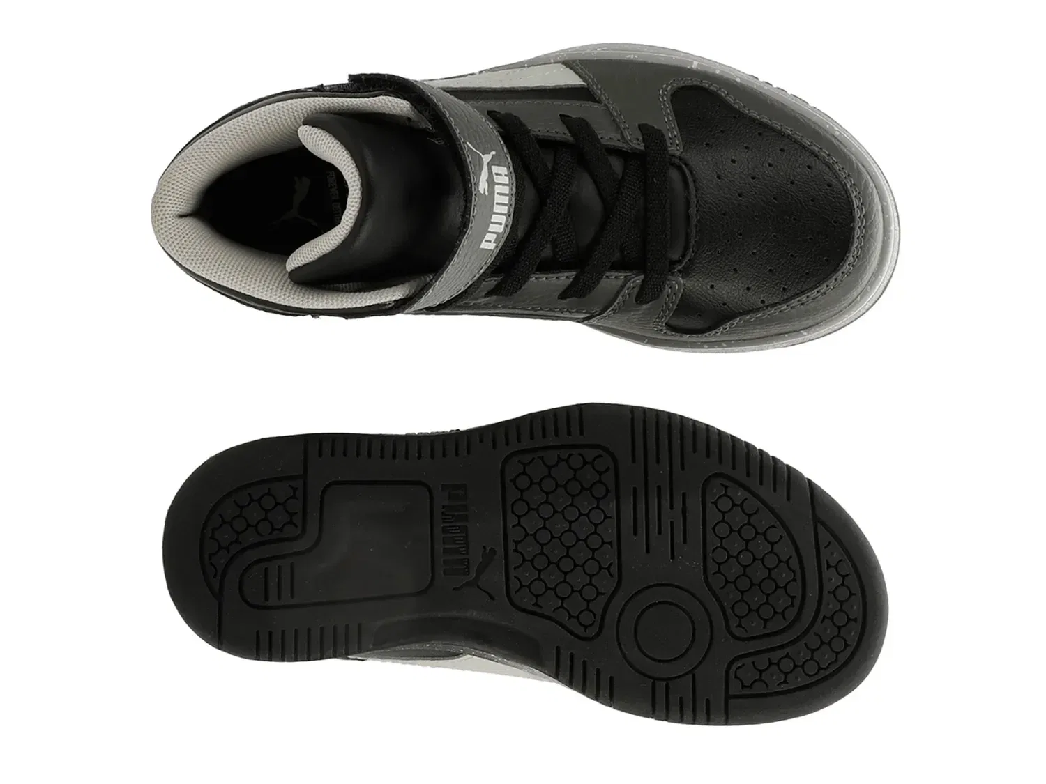 Кроссовки высокие Rebound Layup Speckle Fade, PUMA, серый — фото 3