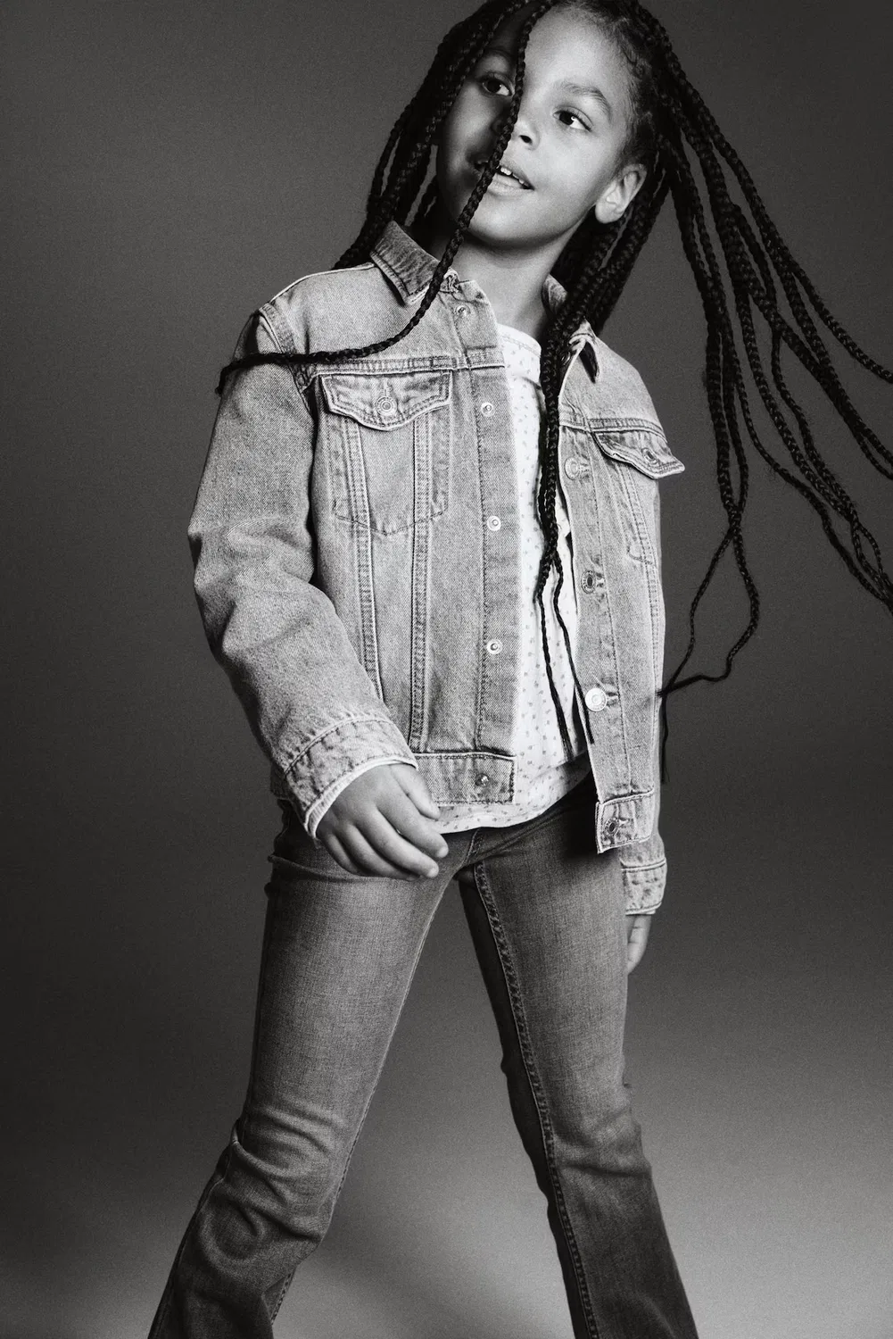 Джинсы-Клеш из суперэластичной ткани H&M, Denimblau — фото 2