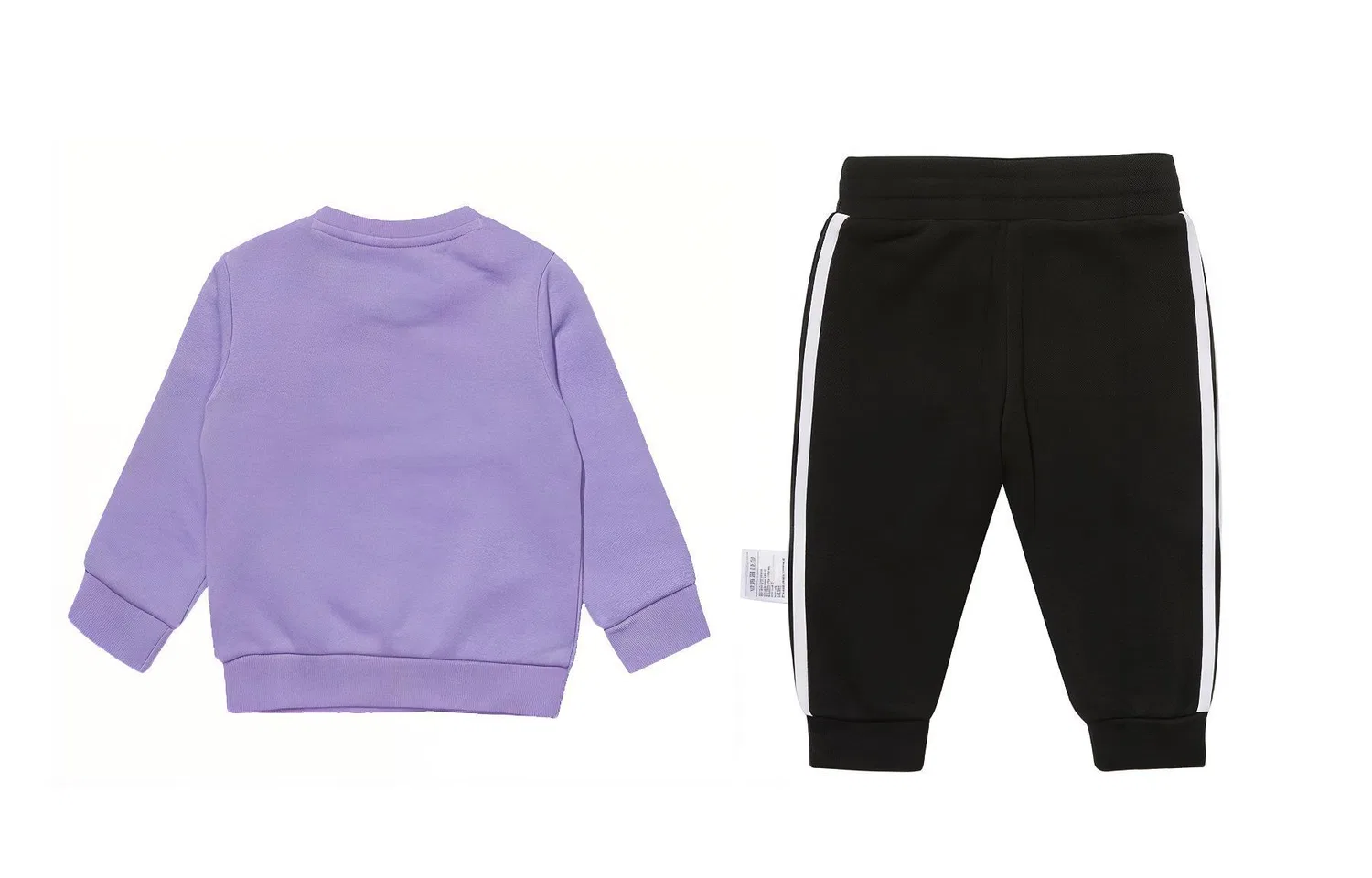 Детский спортивный комплект в ретро-стиле Adidas Originals, Цвет Purple+Black — фото 3