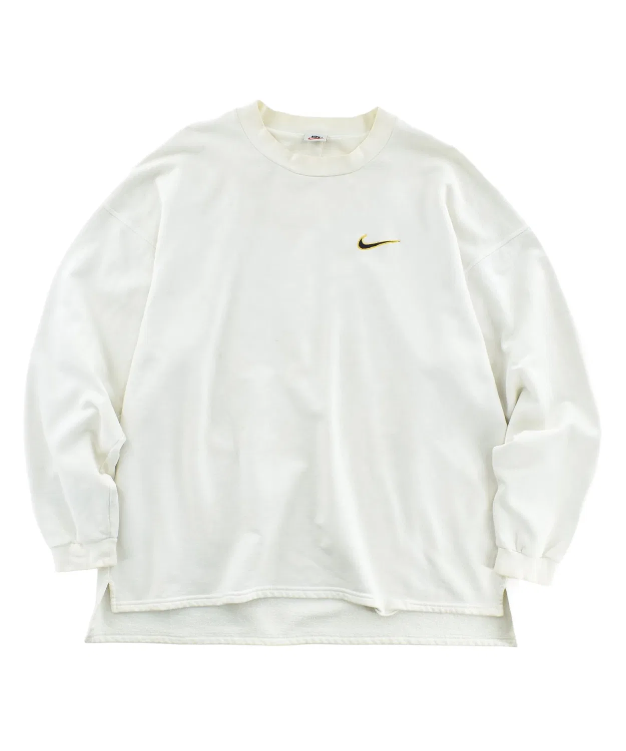 Мужское длинное худи с принтом NIKE, Белый