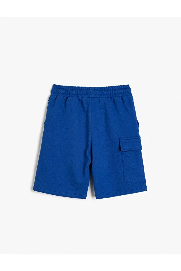 Детские шорты для мальчиков с эластичным поясом Koton, Saks Blue — фото 2