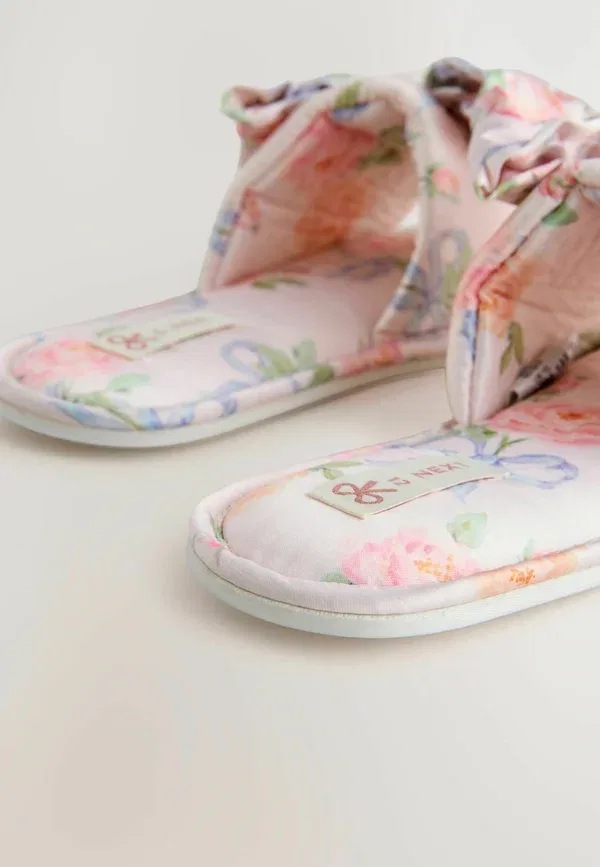Босоножки с цветочным принтом Regular fit Next, Pink Floral, розовый — фото 4