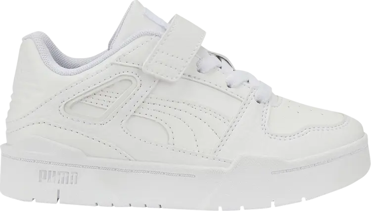 

Кроссовки Puma Slipstream Leather Little Kid Triple White, белый