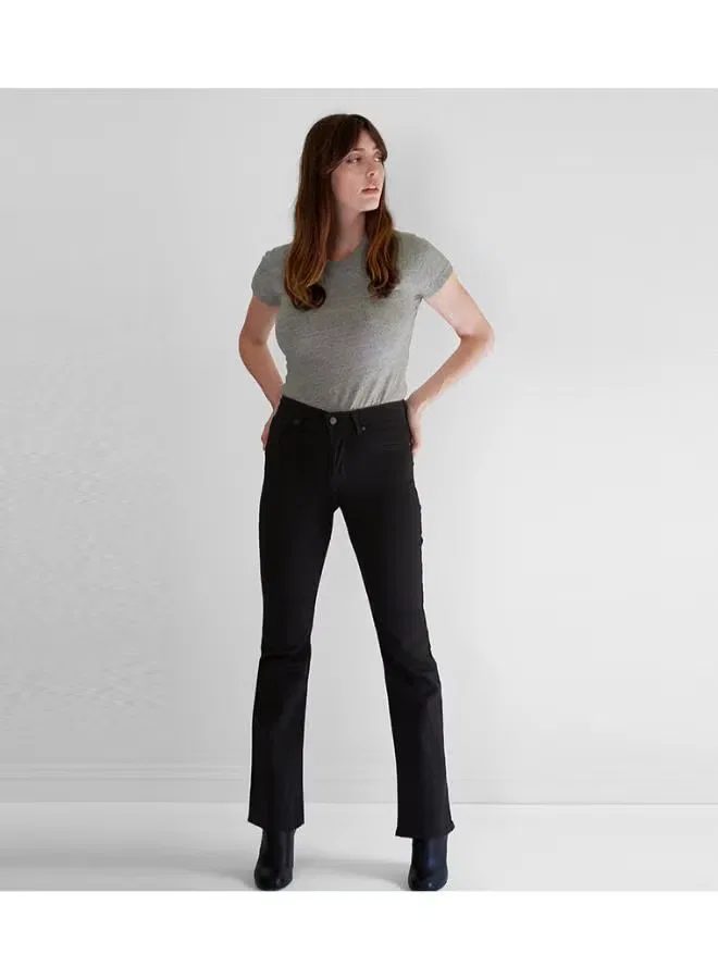 Джинсы с высокой посадкой и расклешенным низом 725 High Rise Bootcut Levi'S, черный — фото 4