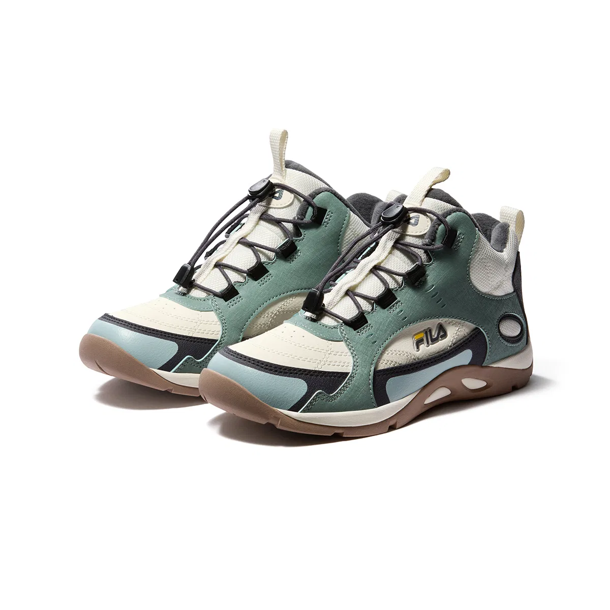 Детские утепленные кроссовки с флисовой подкладкой FILA KIDS, Iceberg Green — фото 4