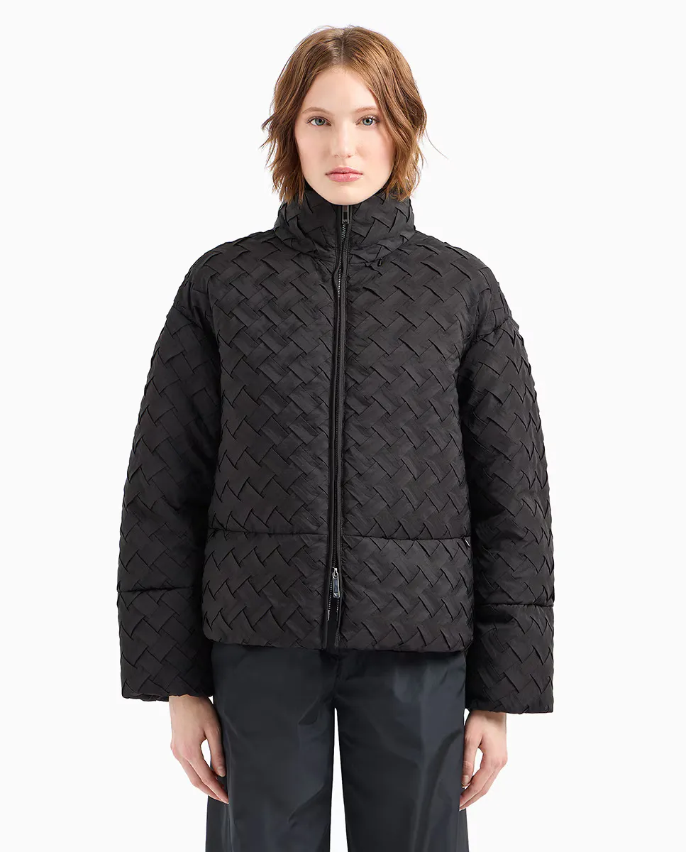 

Женская водостойкая куртка-пуховик Emporio Armani, коралловый