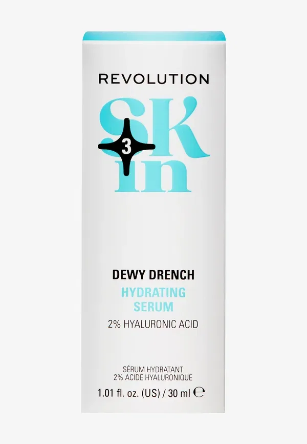 Сыворотка увлажняющая с гиалуроновой кислотой Revolution Skin dewy drench 2% hyaluronic acid hydrating serum Skin By Revolution, 30 мл — фото 2