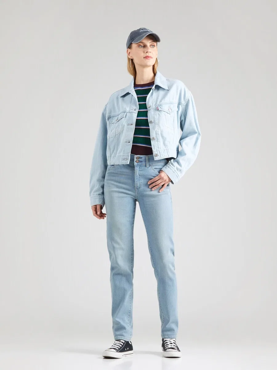 Джинсы LEVI'S Regular '724' светло-голубого цвета — фото 3
