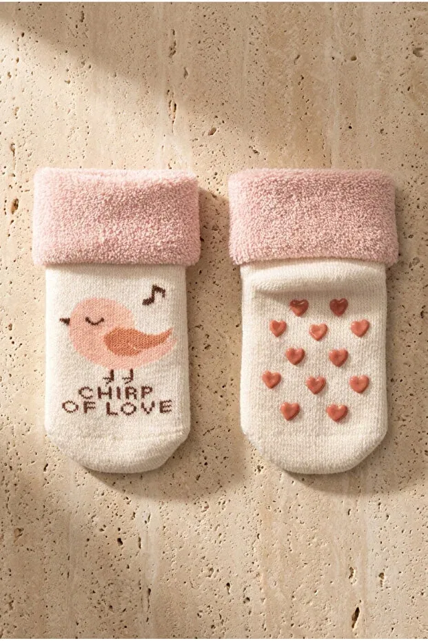 Детские носки с принтом 3-пак Animal Patterned Towel Katia&Bony, Pink — фото 4