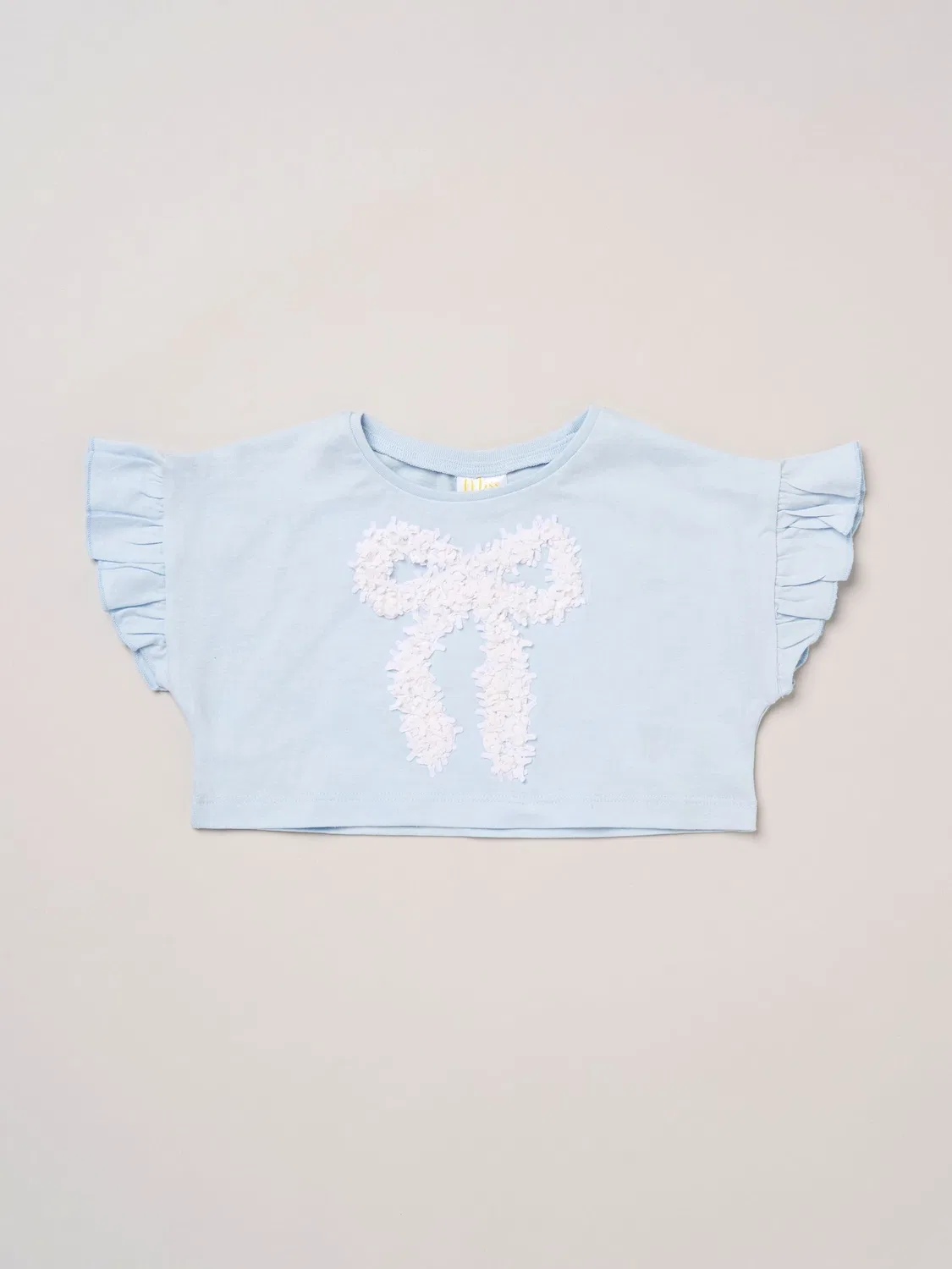 Комплект из футболки и юбки-пачки с бантом, модель Light Blue Bow Miss, светло-голубой — фото 4