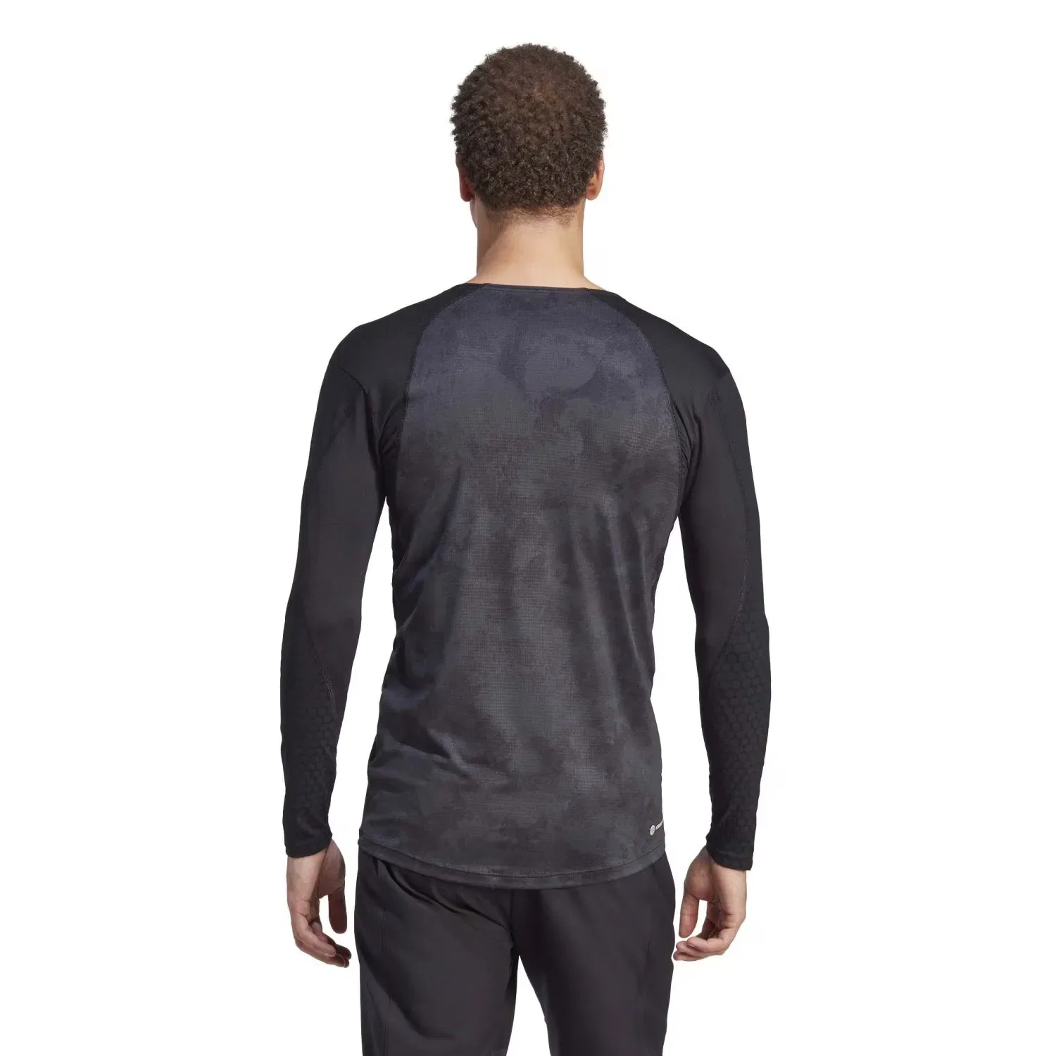 Мужская футболка из полиэстера с принтом PARIS adidas, Grey/Negro — фото 3