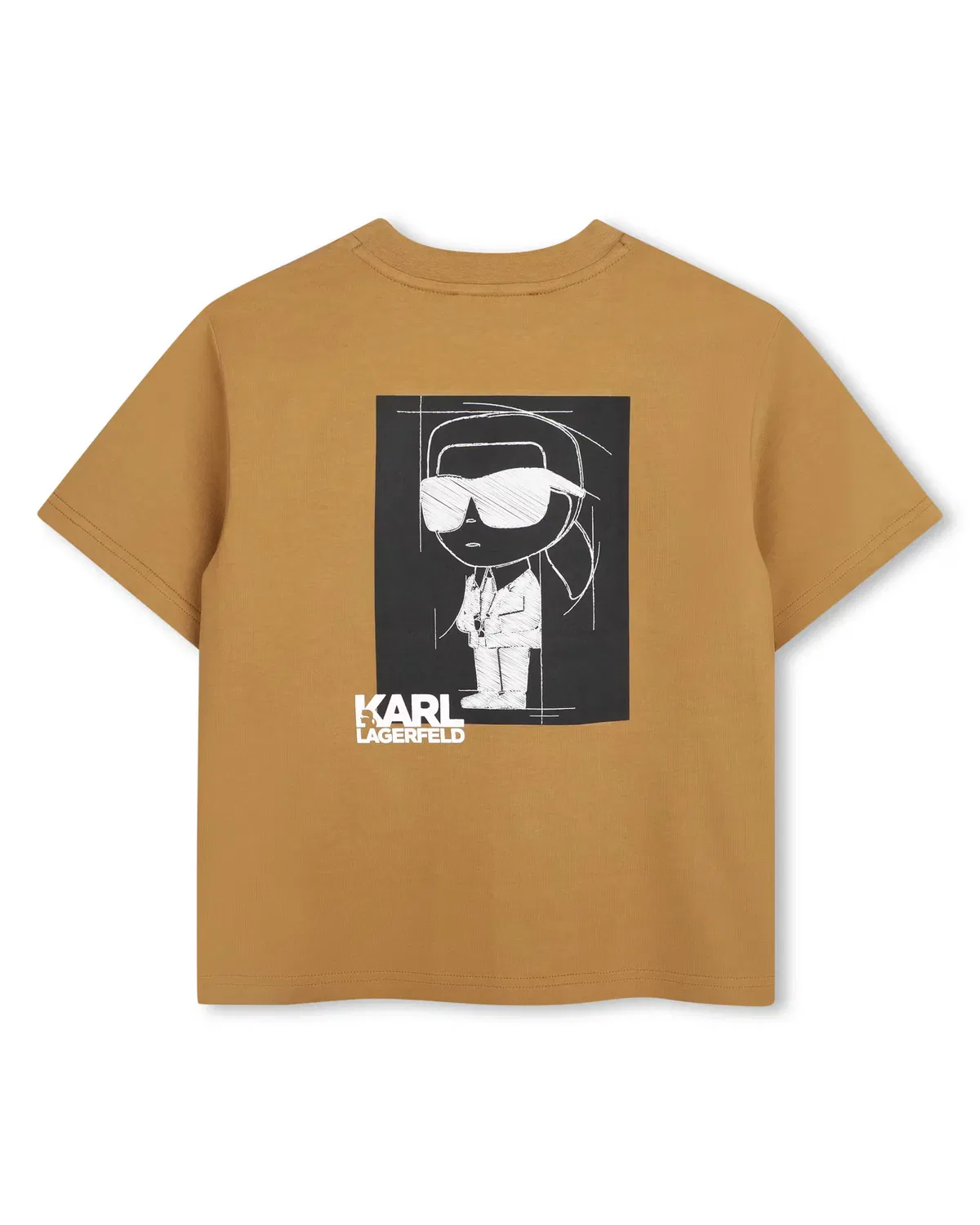 Детская футболка для мальчиков с коротким рукавом с принтом Karl Lagerfeld Kids, Borgoña — фото 3