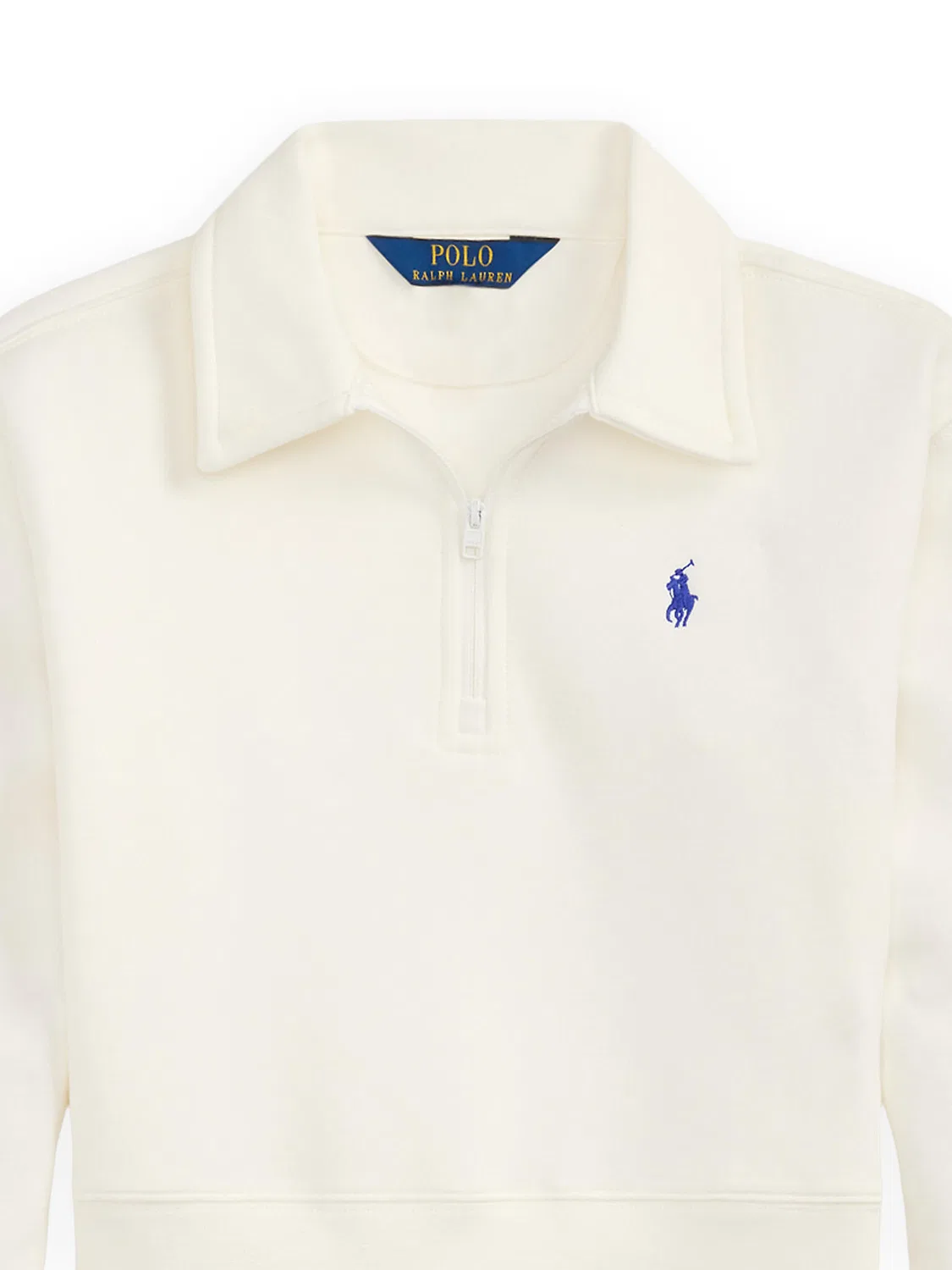 Свитшот свободного кроя для девочки Polo Ralph Lauren, белый — фото 3