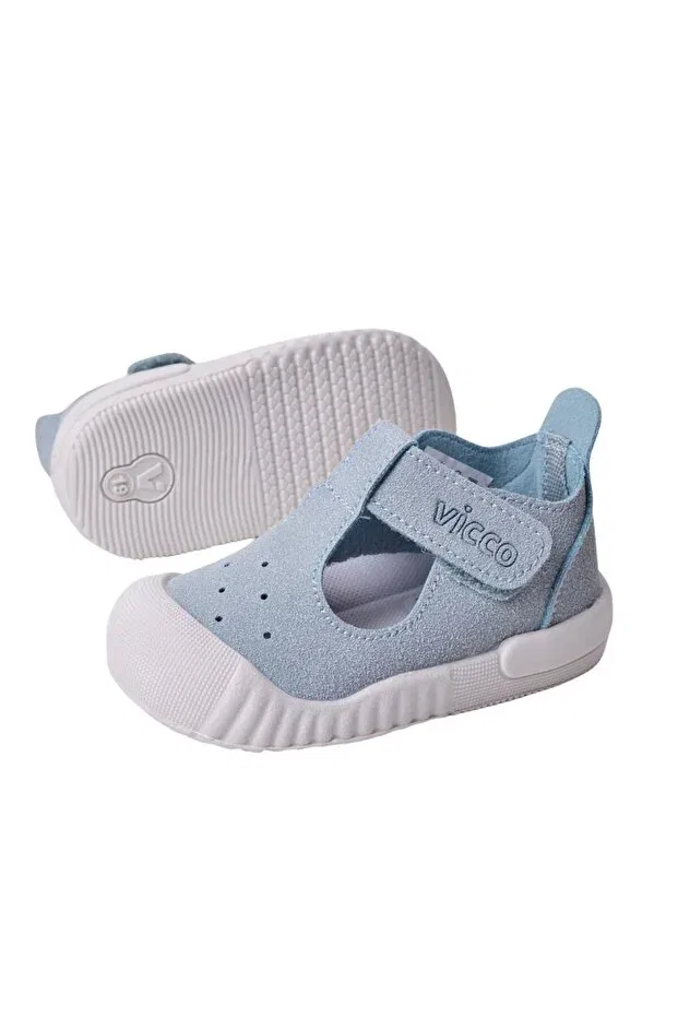 Детские ботинки для девочек джинсовые Vicco, Blue — фото 2