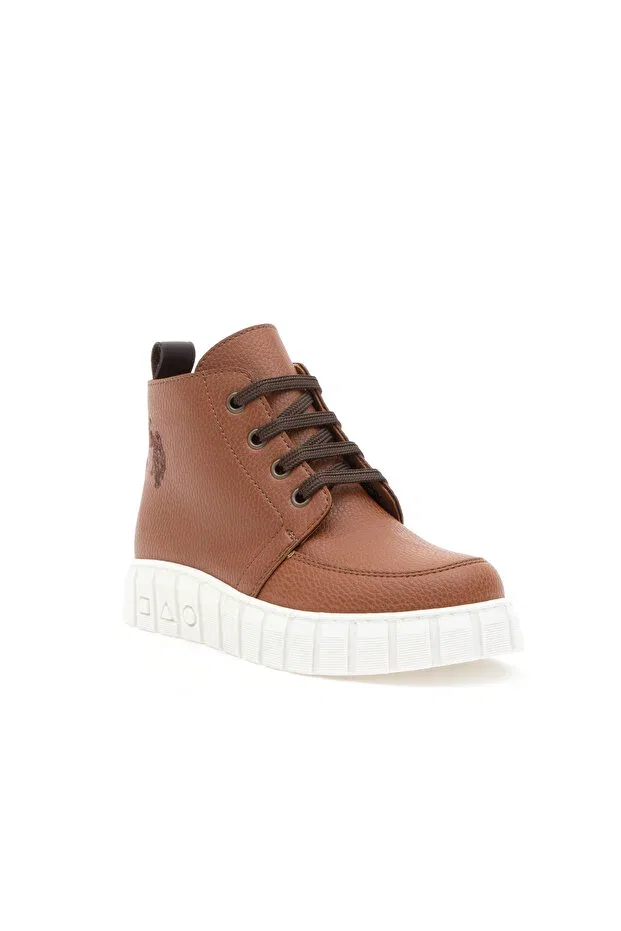 Детские ботинки для мальчиков с принтом U.S. Polo Assn., Tan Color — фото 3