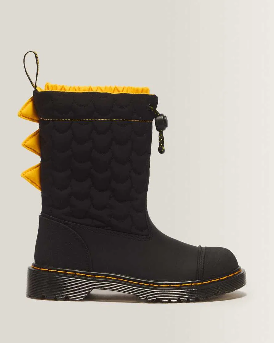 Детские ботинки на резинке с флисовой подкладкой Cullen II Junior Pull On Boot Dr. Martens, черный