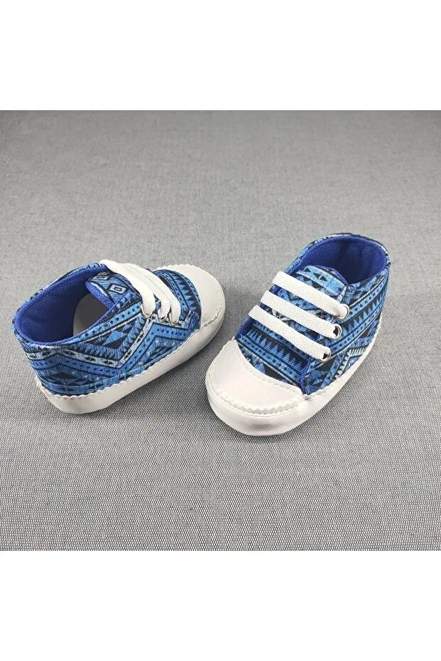 Детские ботинки для мальчиков с этническим узором Oscar Baby, Blue