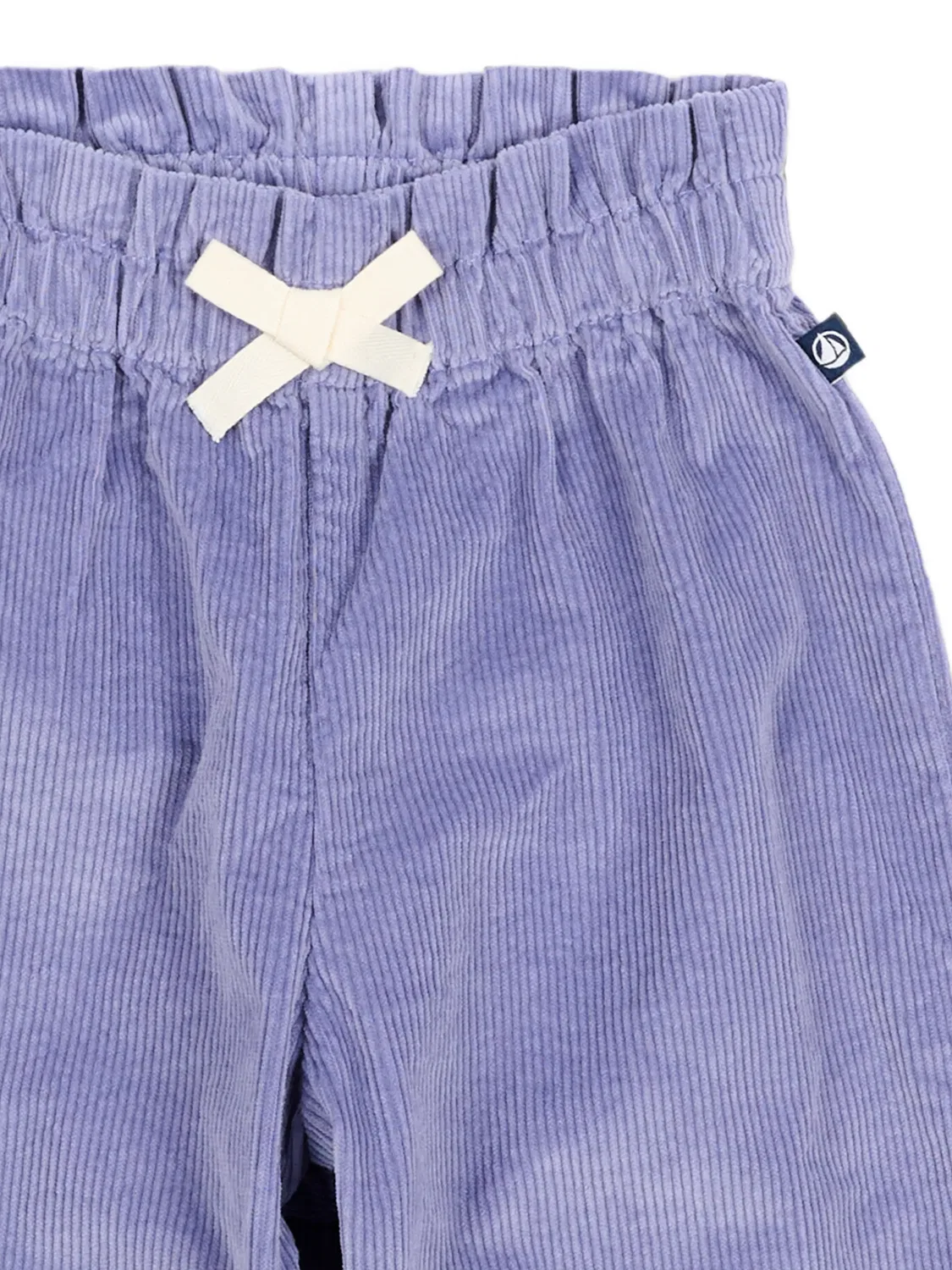 Вельветовые брюки с бантом Petit Bateau, фиолетовый — фото 3