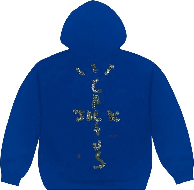 Худи Cactus Jack by Travis Scott Motherboard III Hoodie 'Royal', синий — фото 3