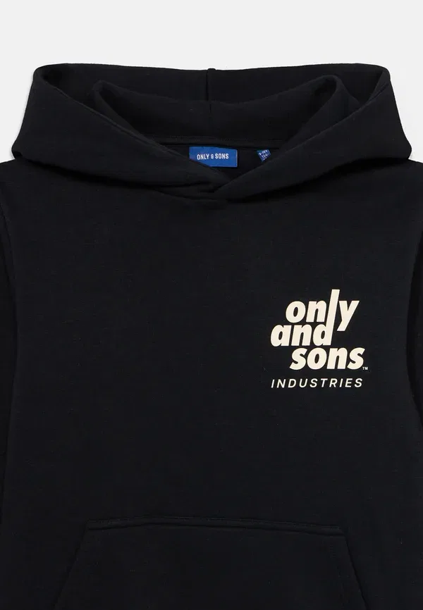 Толстовка с капюшоном из полиэстера и хлопка Osjhudson reg Only & Sons Junior, черный — фото 4
