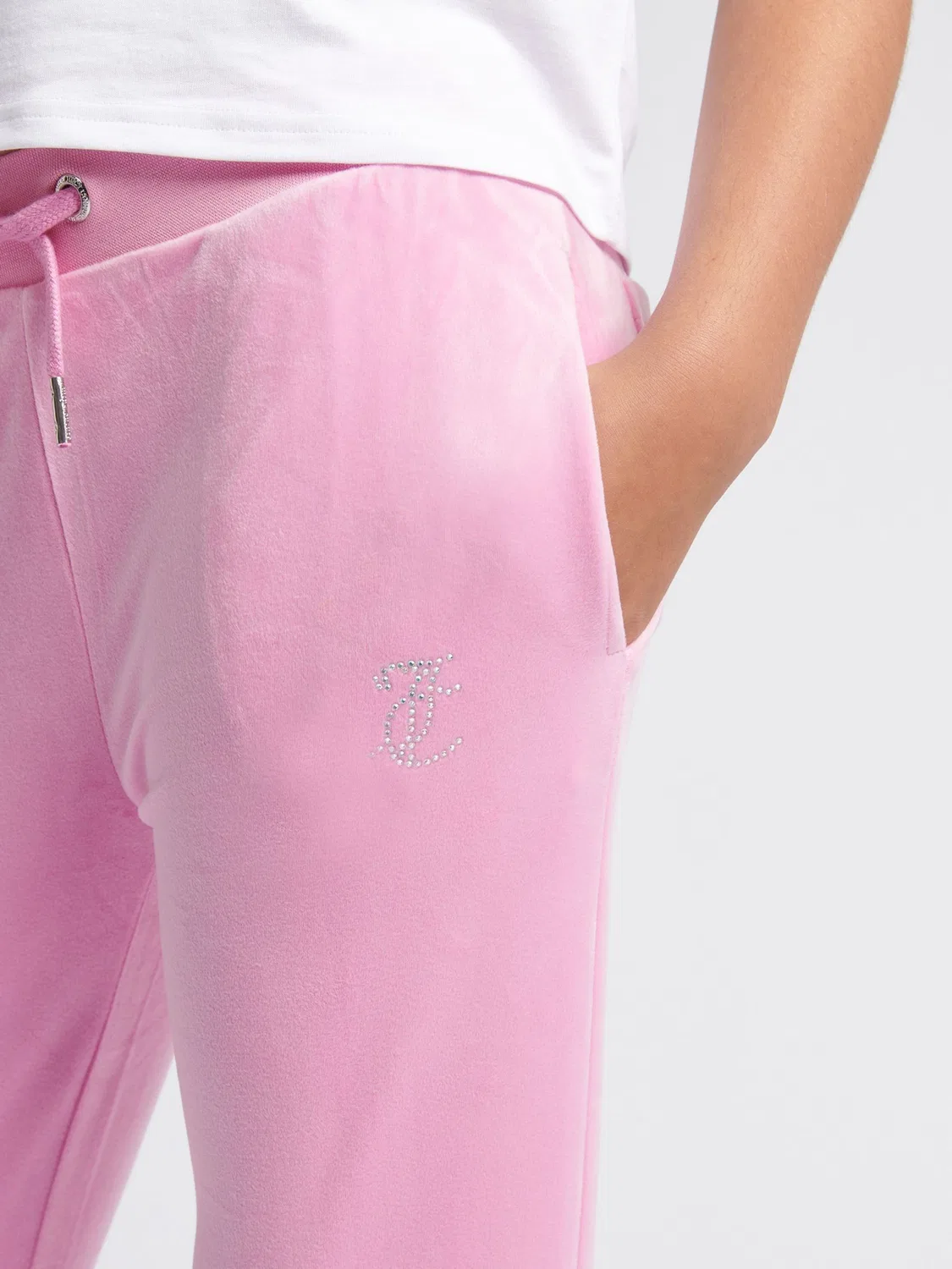 Джоггеры с пайетками Juicy Couture Bootcut, розовый — фото 4