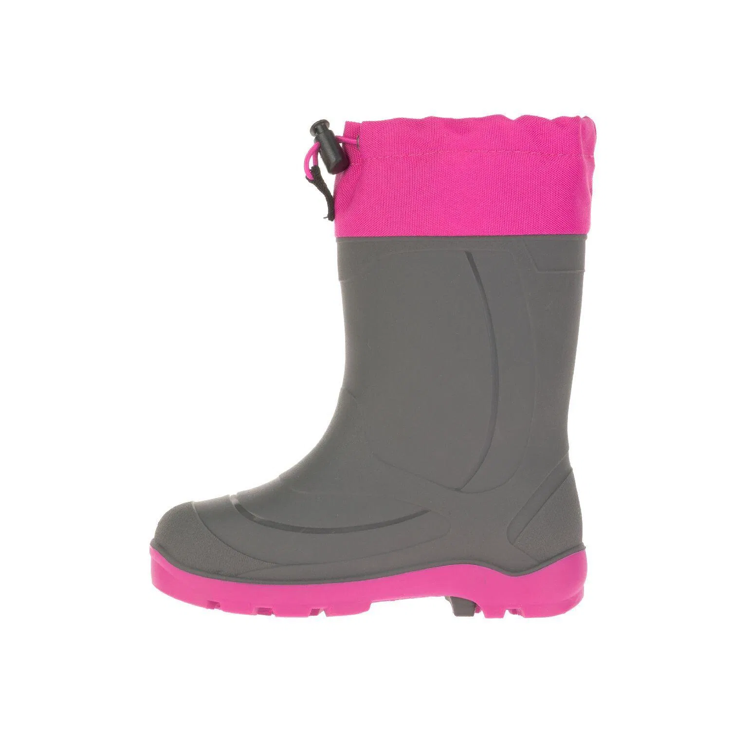 Детские зимние сапоги Snobuster B Kamik, Dark Grey / Rosa — фото 3