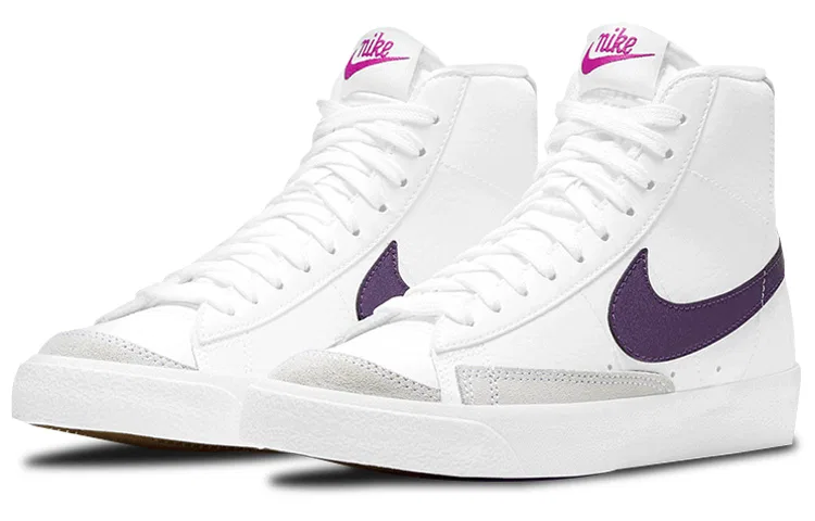 Детские кроссовки для скейтбординга с замшевым верхом Blazer Mid 77 SE GS Nike, Purple — фото 4