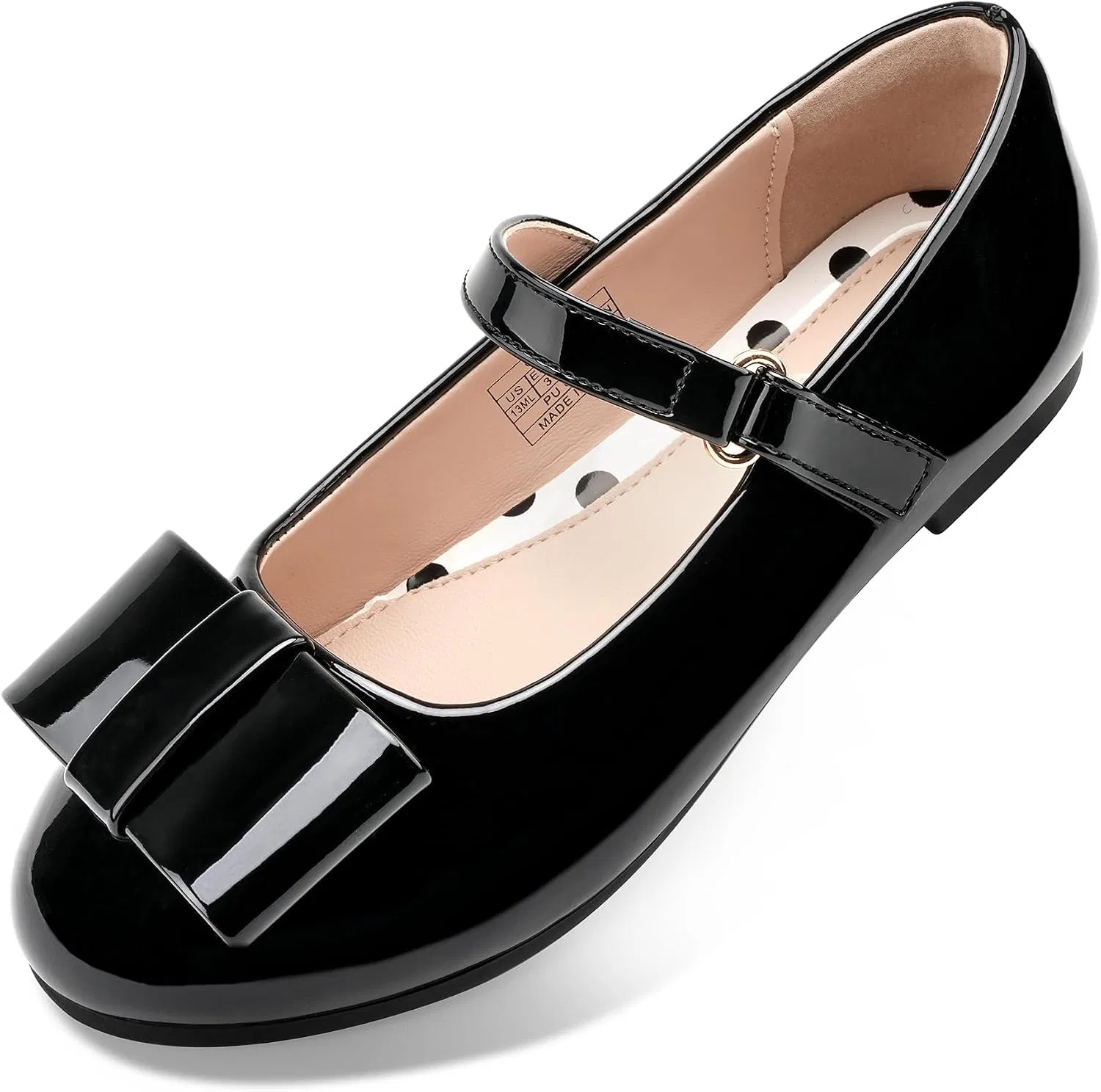 Детские туфли Мэри Джейн для девочек с бантом Stelle, Black