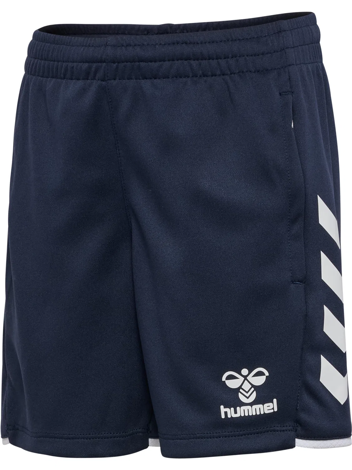 Детские шорты с принтом Hmlcore Hummel, Mitternachtsindigo Weiss — фото 2