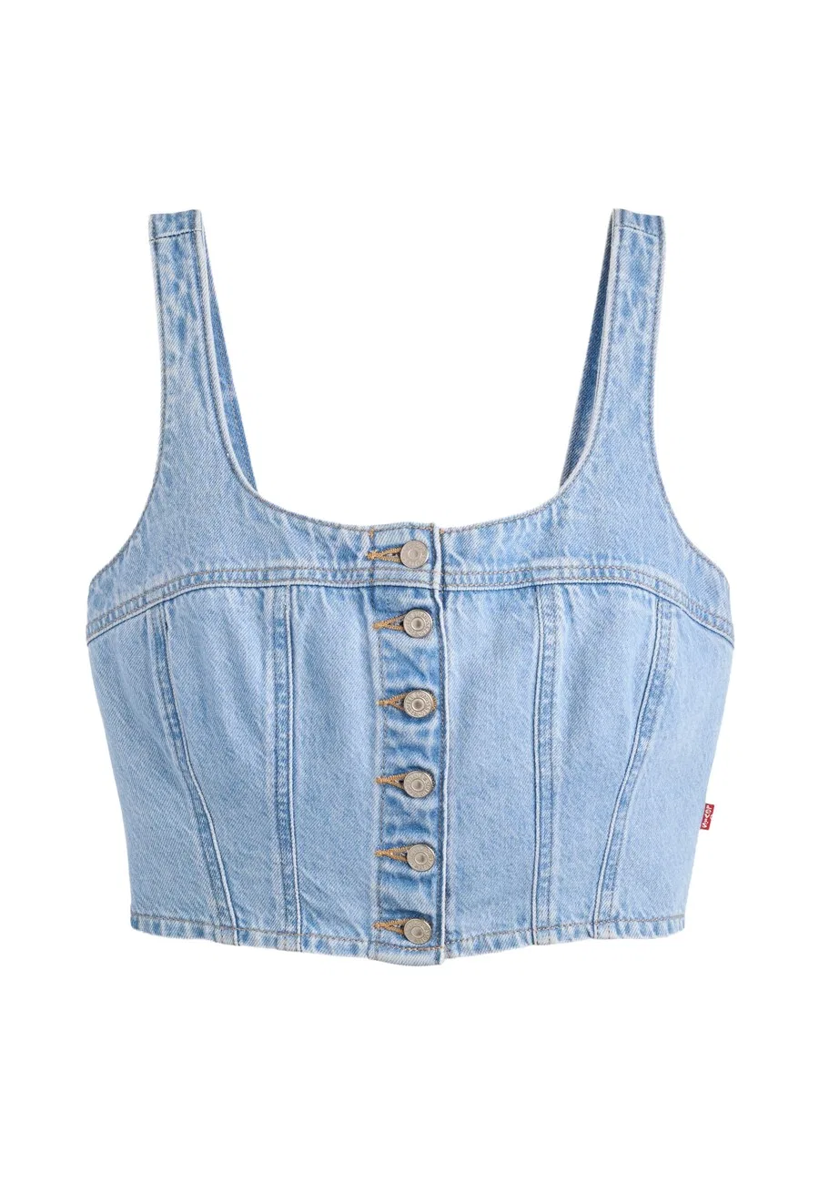 Блузка LEVI'S 'AUDRA' из синей джинсовой ткани