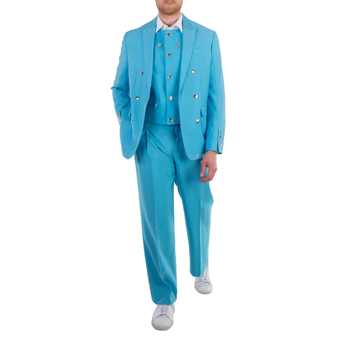 Пиджак шерстяной Bright Opal Blue Burberry, Bright Opal Blue — фото 4