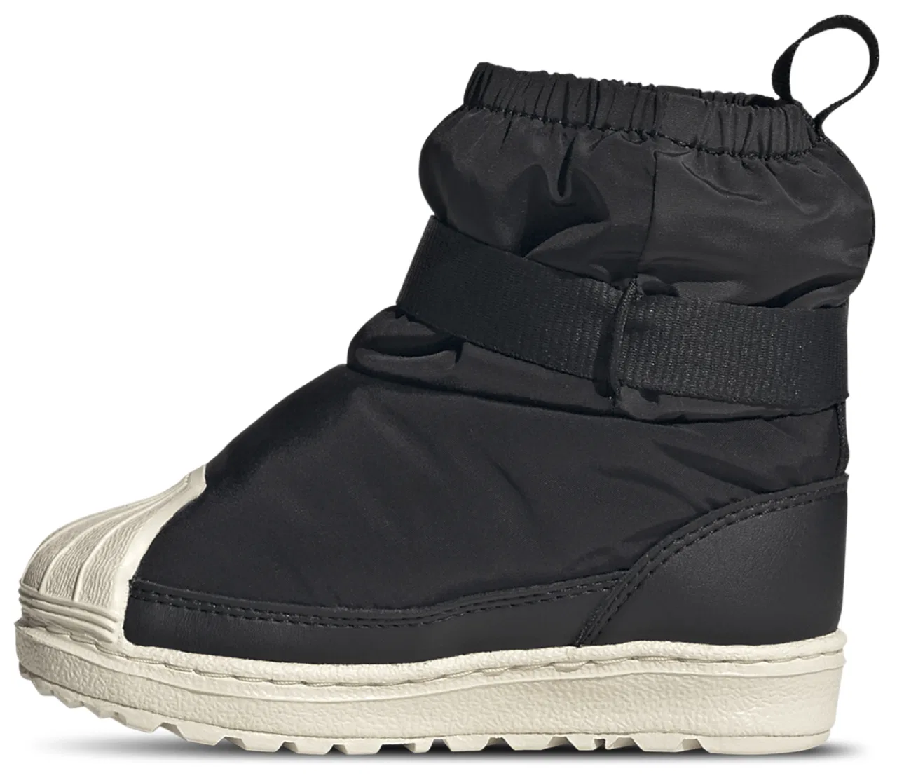Детские ботинки для мальчиков с утеплителем Superstar 360 adidas, Wonder White Black — фото 2
