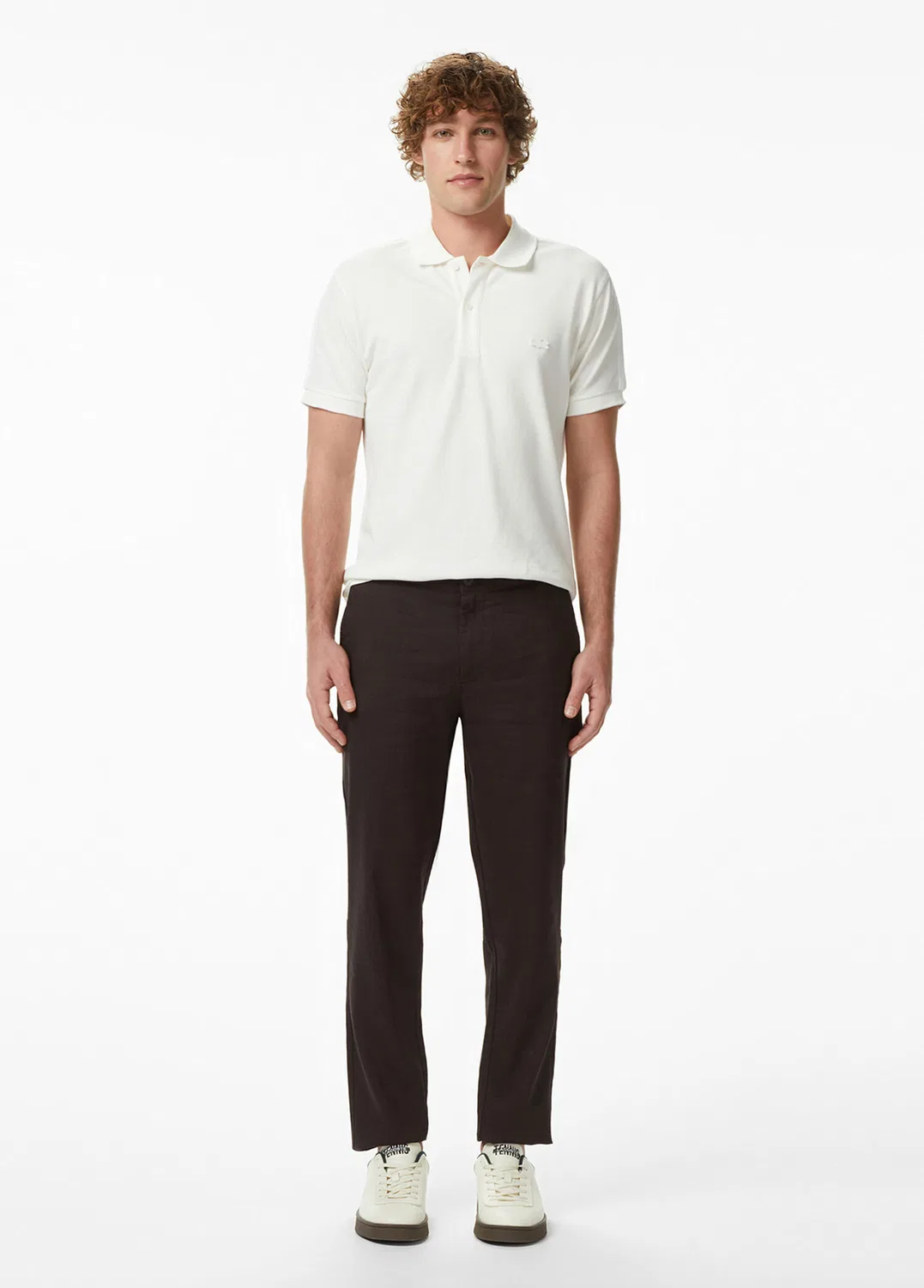 Брюки Tapered Fit Lacoste, brown