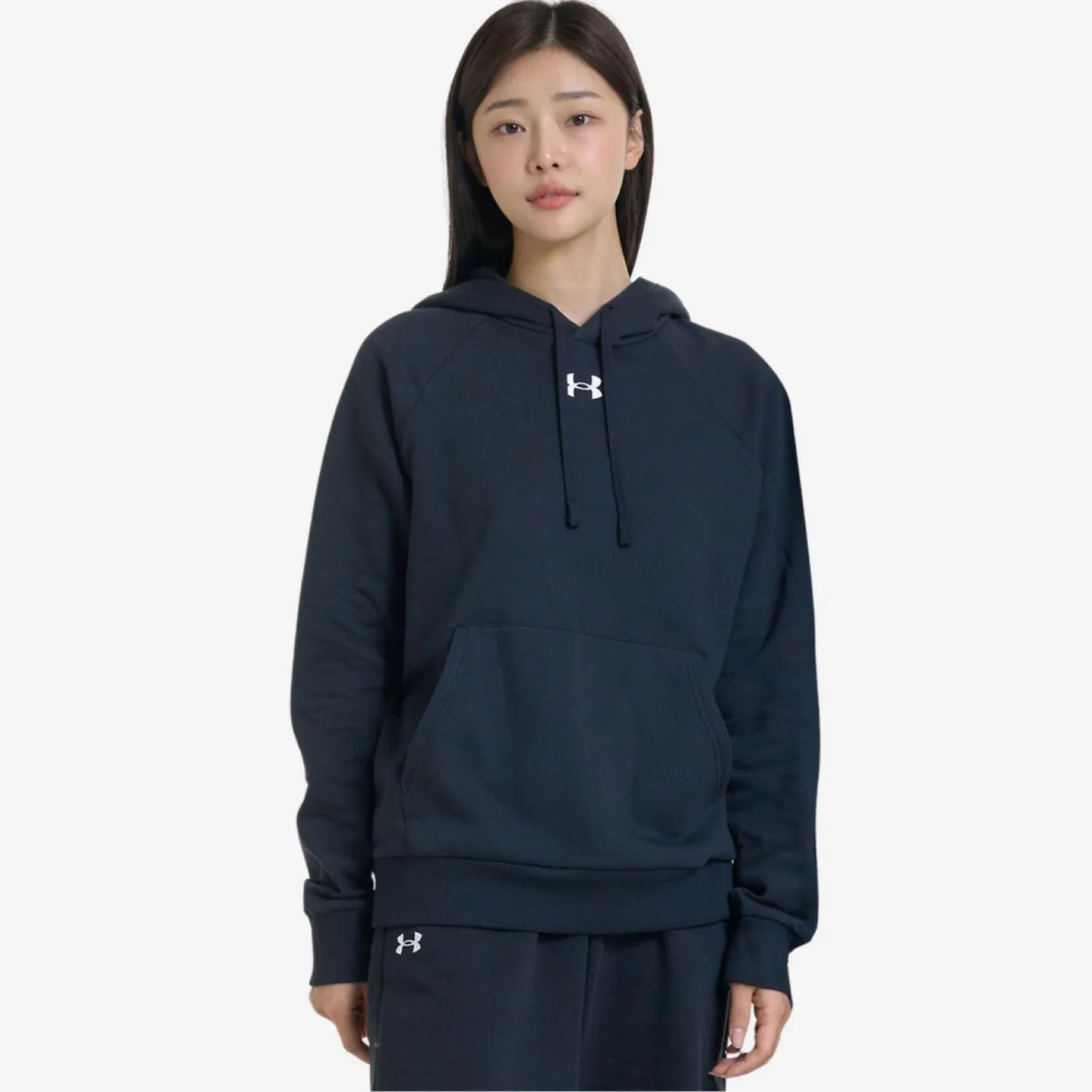 Детское худи из флиса Rival Under Armour, Schwarz — фото 2
