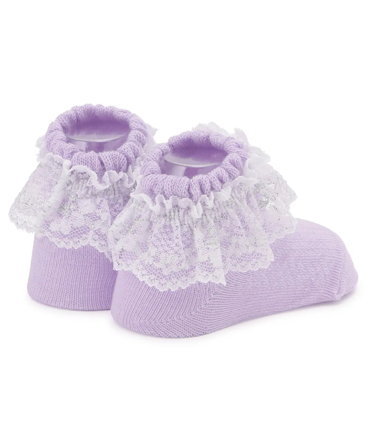 Детские носки с кружевом, модель ANNA SUI mini, Белый — фото 2