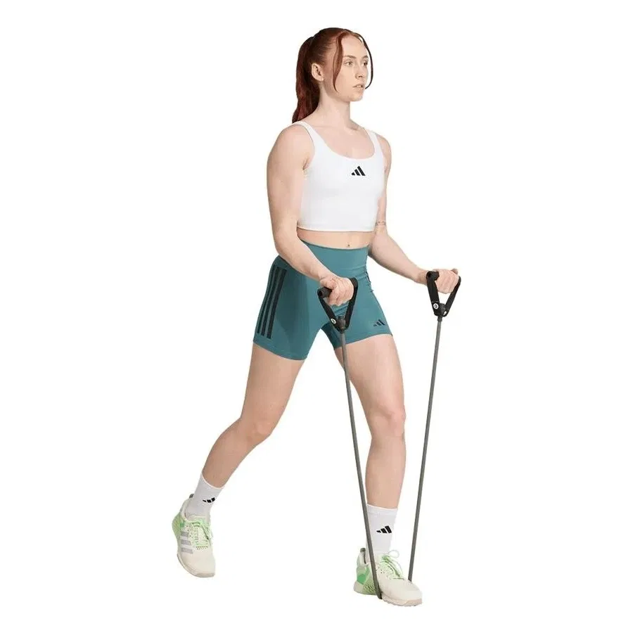Спортивный топ-майка adidas Optime Bra Tank, Белый — фото 4