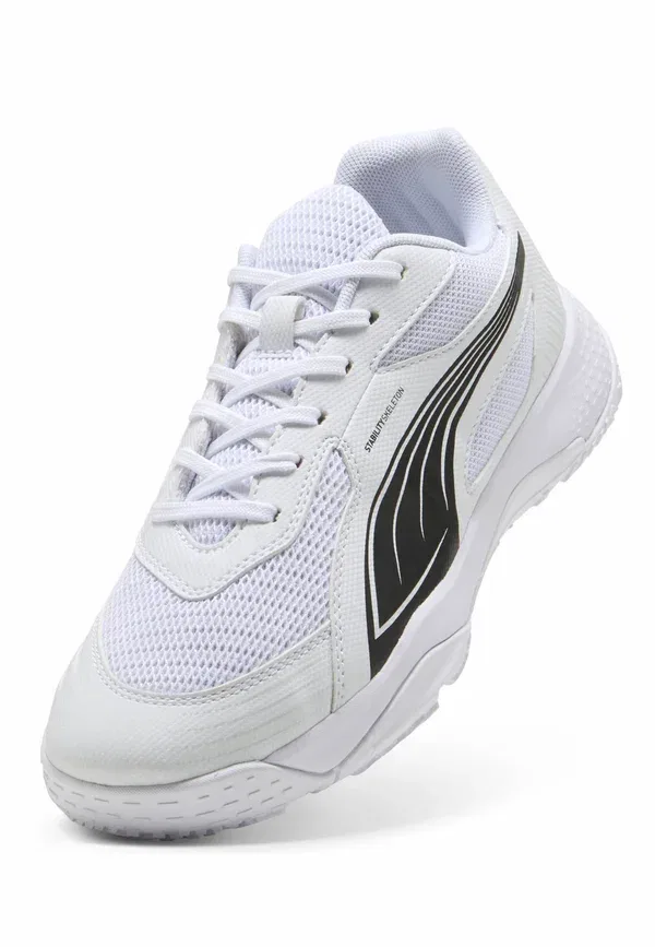 Кроссовки с защитой от холода Solarflash iii jr, Puma, white-black, белый/черный — фото 4